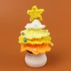 Cute Crochet Christmas Tree Decor Mini Artificial Knitted Tabletop Ornament  Holidays