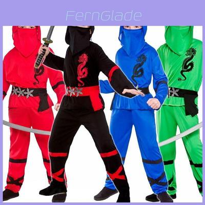 Disfraz de Ninja Power para niños, artes marciales, guerrero samurái japonés, elegante.
