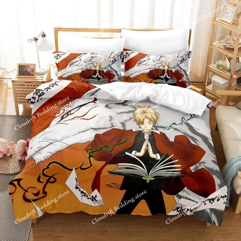 Anime Natsume's Book Of Friends Bedding Set Boys Girls Twin Queen King Size Duvet Cover Pillowcase Bed Boys Adult Home Textile