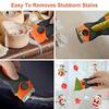 1PC Double Edged Scraping Tool with Extra 10 Plastic Razor Blades & 10 Metal Blades, Multi-Purpose Cleaning Razor Squeegee Knife