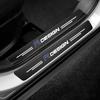 Car Door Sill Scuff Plate Decor Carbon Fiber Stickers Strip For Volvo R Design RDesign XC90 XC60 S60 V40 XC40 V60 V50 S40 C30 C7