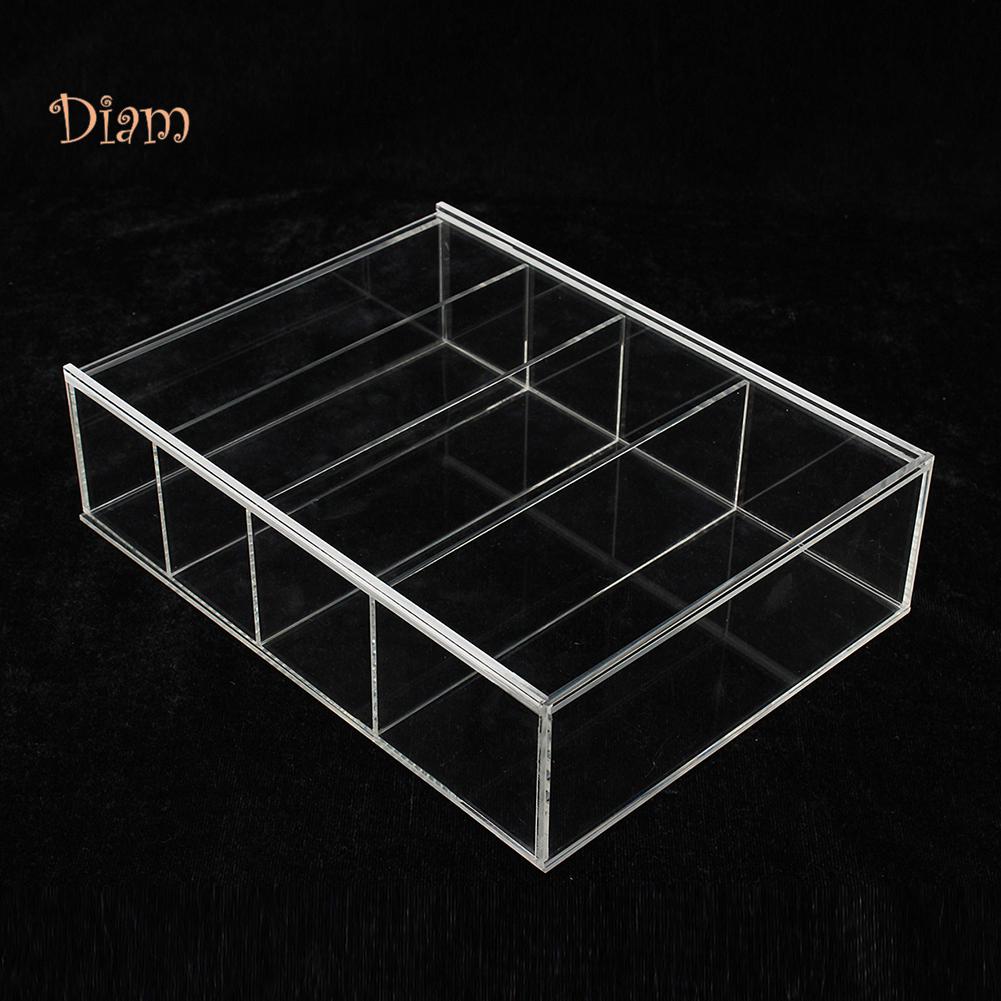 Acrylic Door Sliding Fourlayers Sbs Display Box Show Case For Mini Perfume Bottle