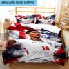 3PCS Jude Football Player Bedding Set,Including 1pc Duvet Cover And 2pcs Pillowcases Perfect for Bedroom, Dormitory, Fan Christmas gift