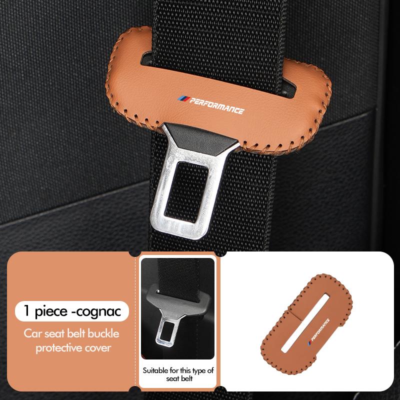 1/2/5pcs Auto Leather Belt Buckle Protector Durable Guard Cover For BMW E93 F10 F20 F30 F40 F15 F25 F26 F31 F49 F86 M3 M5 X3 E90