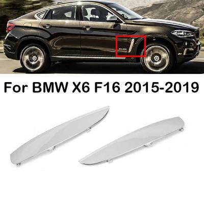 Links Rechts Auto Seite Vent Abdeckung Trim Luftstrom Kotflügel Ansaug Aufkleber Hai Kiemen Platte Für BMW X6 F16 2015 2016 2017