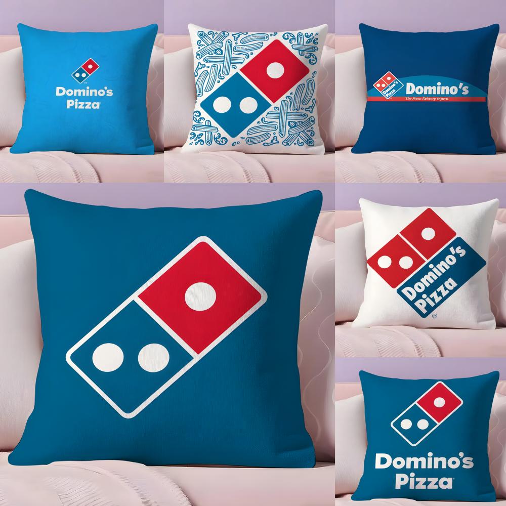 Ddominos Pizza Food Brand Pillow Case Pillow Case Plush Fabric Soft Double Sided Print Home Sofa High Quality Cushion