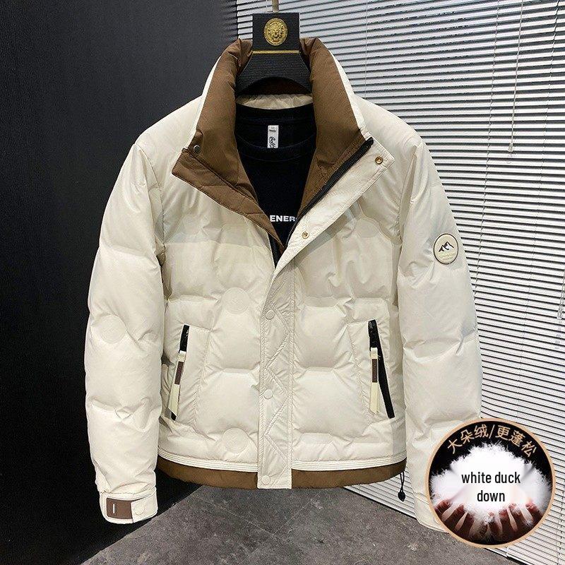 Męska casualowa kurtka puchowa z kapturem Woodpecker: Modne, Ciepłe i Wszechstronne Okrycia Wierzchnie na Zimę
