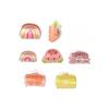 Funny Fruit Shape Hair Claw Clips Cartoon Kawaii Watermelon Rainbow Acrylic Hair Clips Children Hair Accessories