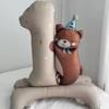 Lovely Bear Cub One Year Old Digital Aluminum Foil Balloon Children's Birthday Party Celebration Decoration Balloon Anniversary