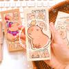 Kawaii Cute Stationery Office School Supplies Mini Portable Notebook Small Notepad Daily Notes Capybara Hand Account Book
