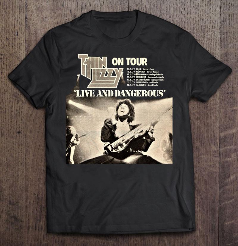 Thin Lizzy Concert T-Shirt Tee Men Women Full Size 359 M