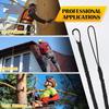 Safety Bungee Tether Tool Lanyard With Carabiner Hook Climbing Working Anti-Falling Safety Rope Aerial Work Climbing Accessories