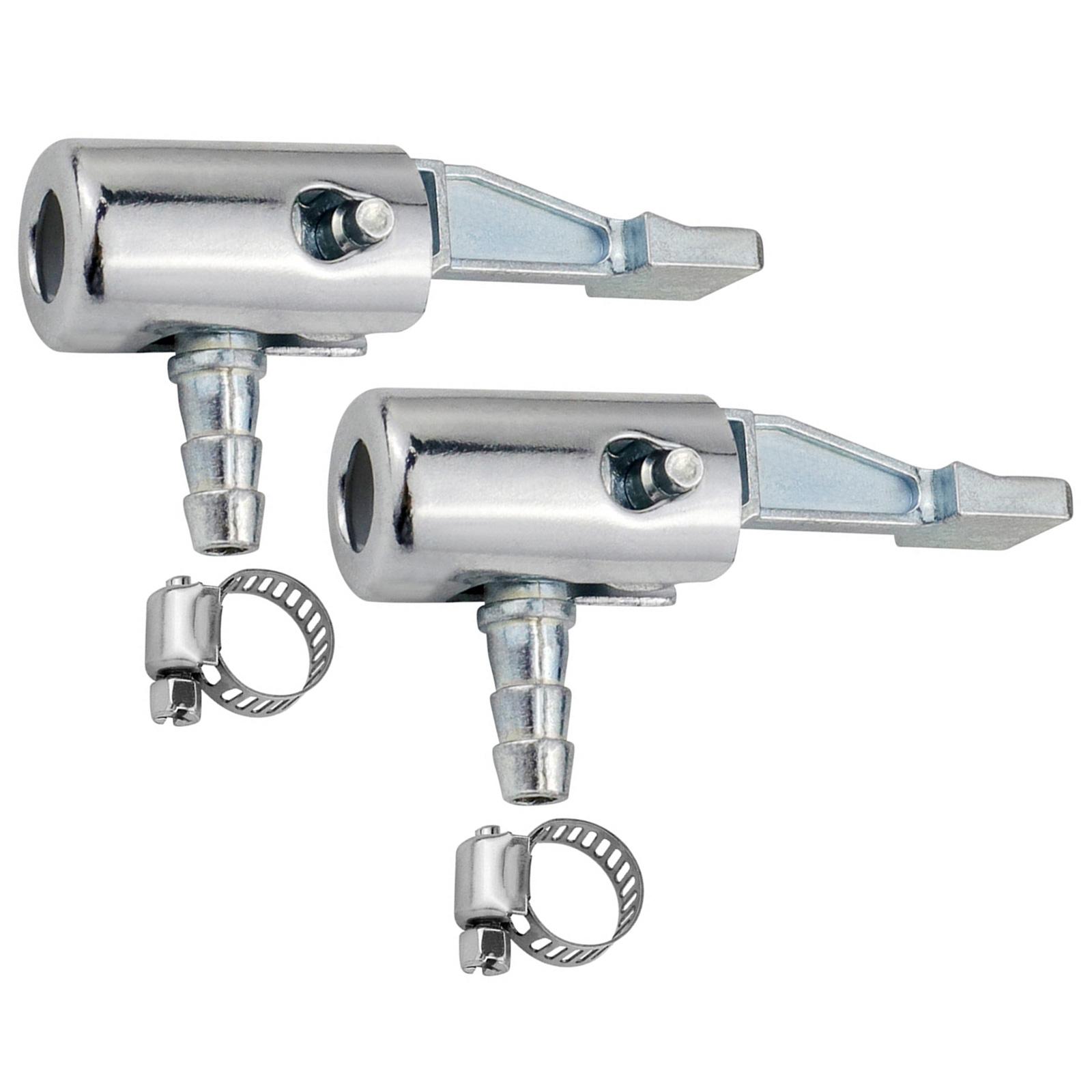 

1/4-дюймовый запирающийся цельнометаллический воздушный патрон для воздушного компрессора, портативный насос для шин, наконечник шланга с зазубренными соединителями 2PCS