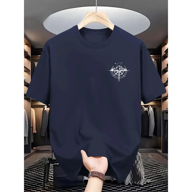 Comfortable Versatile Top Fashionable Loose Short Sleeve Simple T-Shirts Men’s