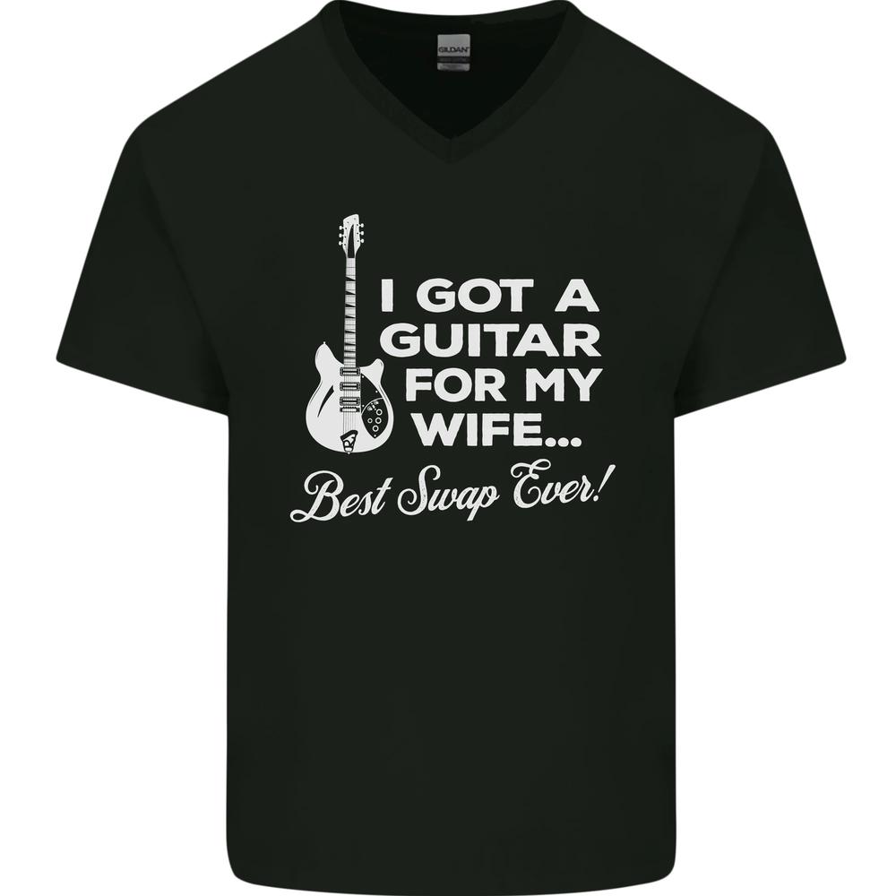 

I Got A Guitar My Wife Funny Guitarist V Neck Unisex T-Shirt
