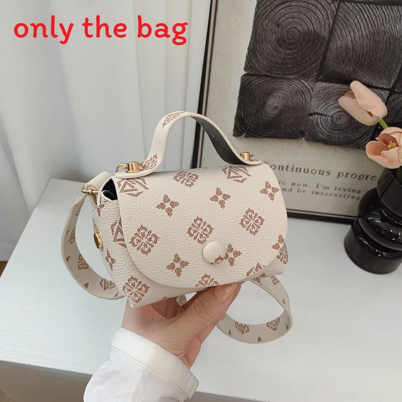 

Маленькая женская сумка кроссбоди из полиуретана с принтом, подходит для повседневного использования. слоновая кость