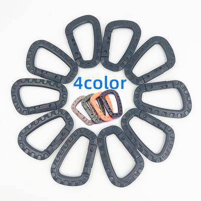 Mochila Fivela Mosquetão Rápido Gancho Plástico D Forma Mosqueton EDC Equipamento Para Acampamento Ao Ar Livre