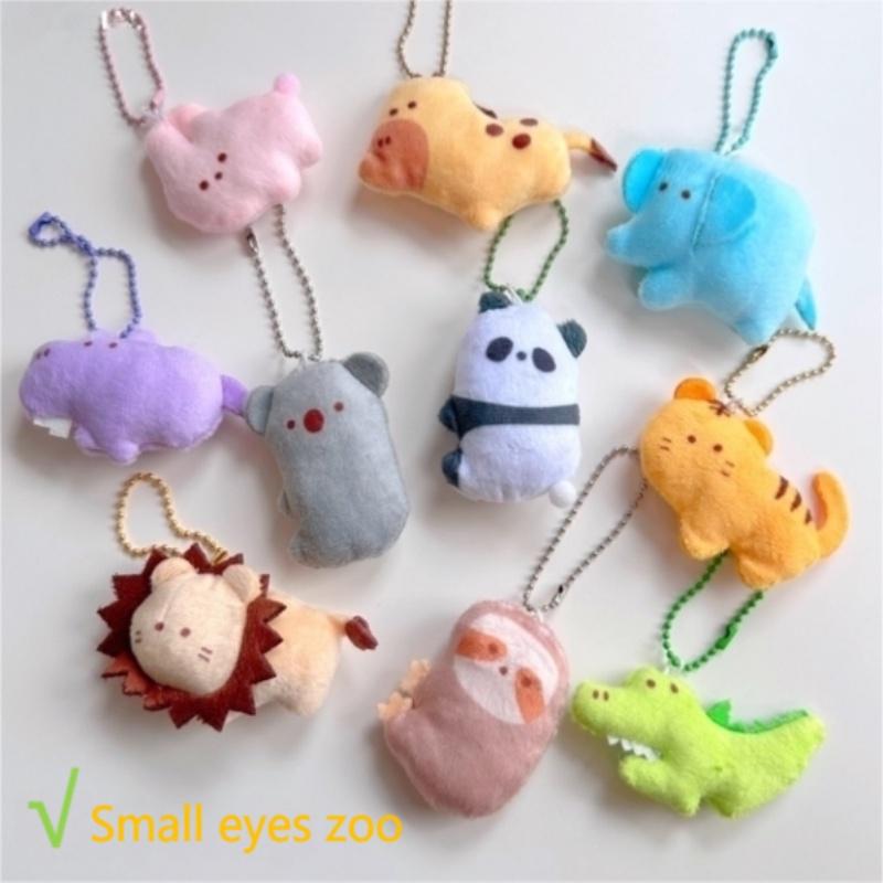 Adorable Stuffed Animal Keychains With Super Soft Short Plush Fur