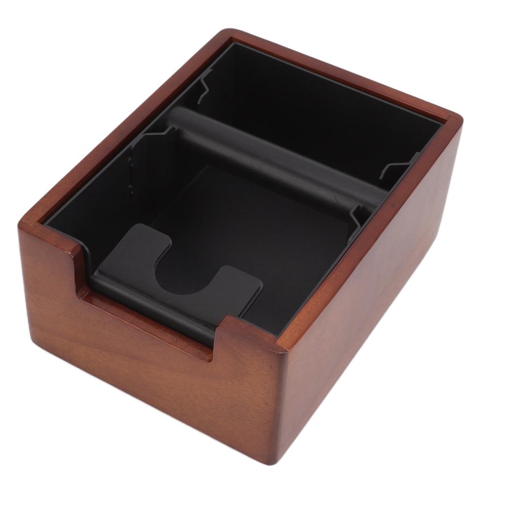 Coffee Knock Box Integrated Wood ABS Iron with Handle Holder Coffee Grounds Bucket for Home Cafe
