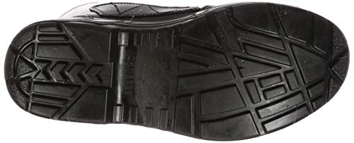 Co-cos Nobuoka Logantos Safety Work Shoes, Long Boots with Toe Cap, Velcro Closure, Lightweight, Men's, Black, Size 28cm