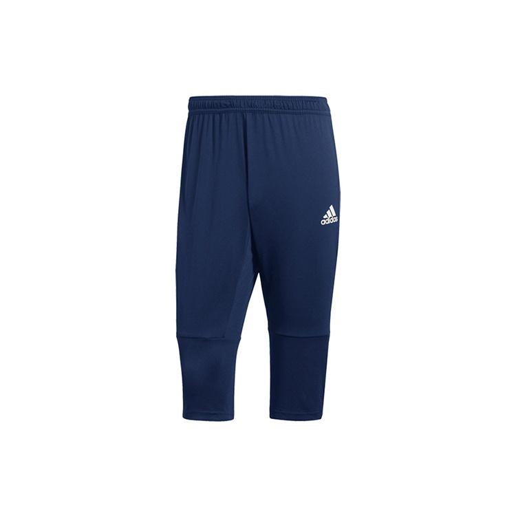 adidas Soccer/Football Training Running Sports Cropped Pants Blue Men s CV8240 S