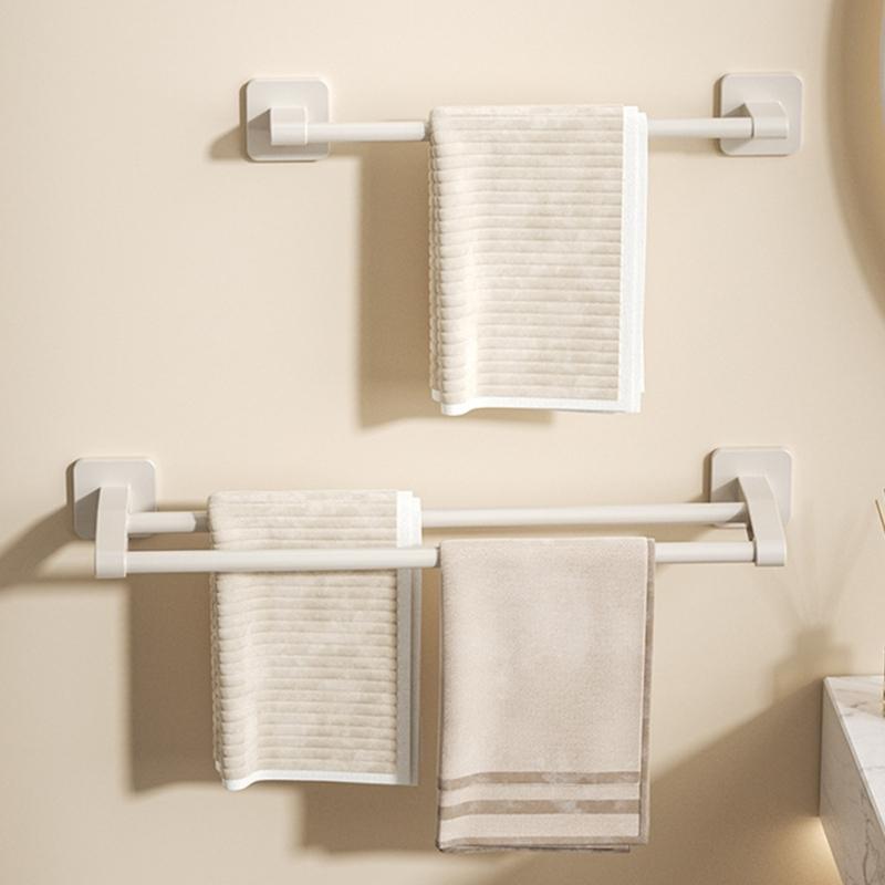 Wandmontierter Plastik-Handtuchhalter Starker Tragfähiger Handtuchhaken Für Badezimmer Schnelle Installation Wasserdichtes Regal