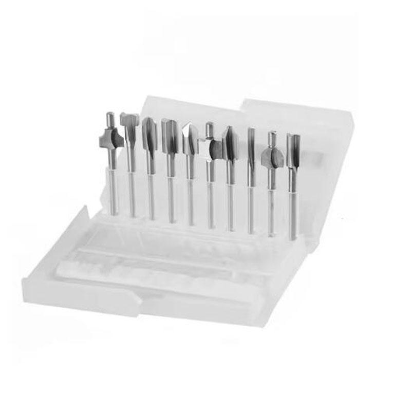 HSS Wood Router Bits Files Titanium Coated Mini 3mm Wood Cutter Milling Fits Dremel Rotary Set Carpenter Tool