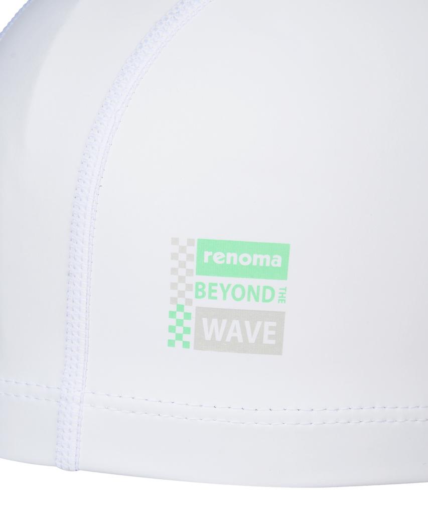 Lenomasuyeongbog Kids' Simple Logo Urethane Coated Swim Cap White Ro-Rc2G062-Wh