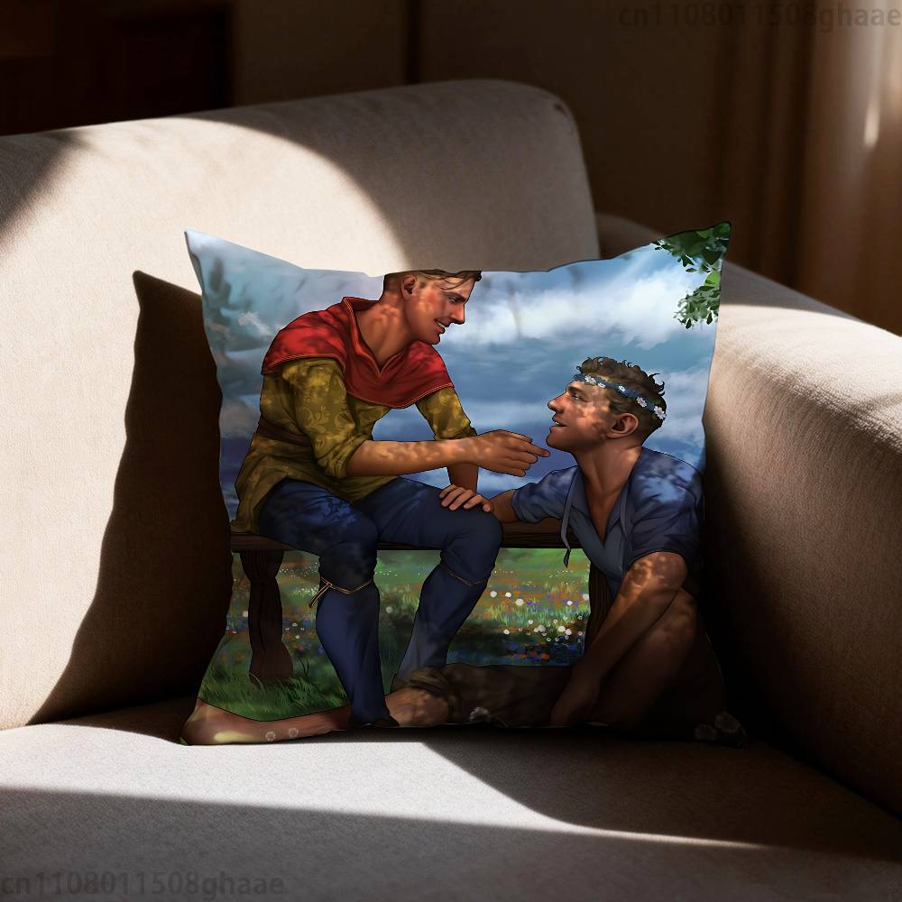 KKingdom Come Deliverance Pillow Case Square DoubleSided Printing Short Plush Sofa Cushion Cover Bedroom Bedside Pillow