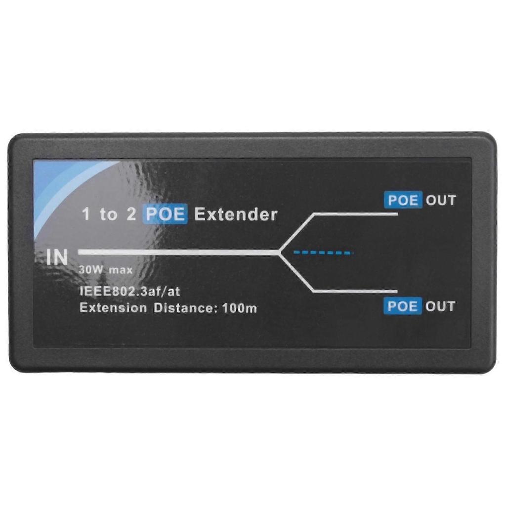 2 Port POE Extender 10/100Mbps with IEEE 802.3Af Standard