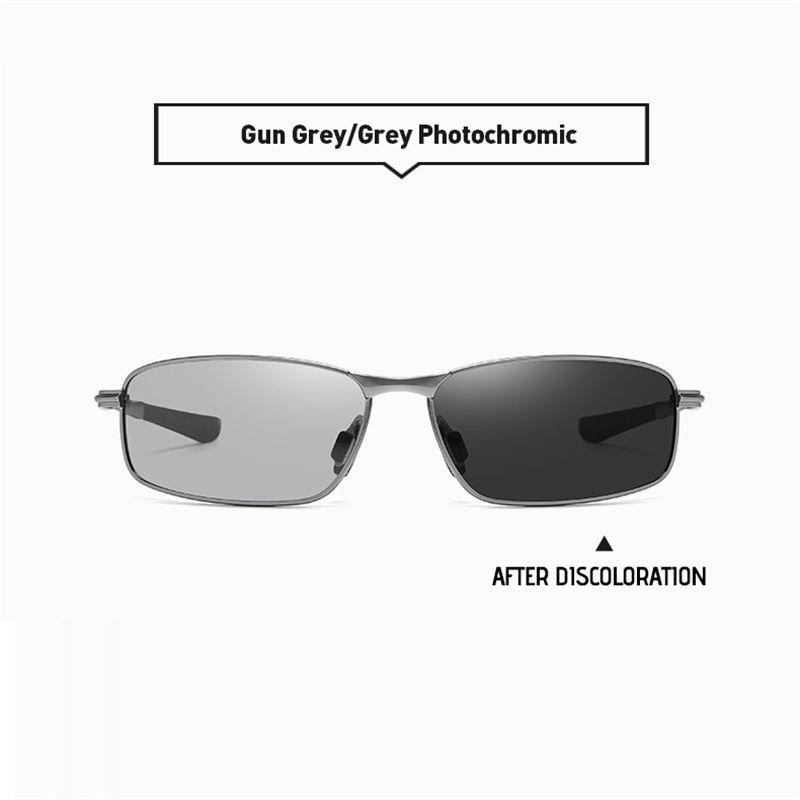 aoron Metal Frame Photochromic Polarized Sunglasses for Men Women Fashion Sports Driving Fishing Glasses UV400