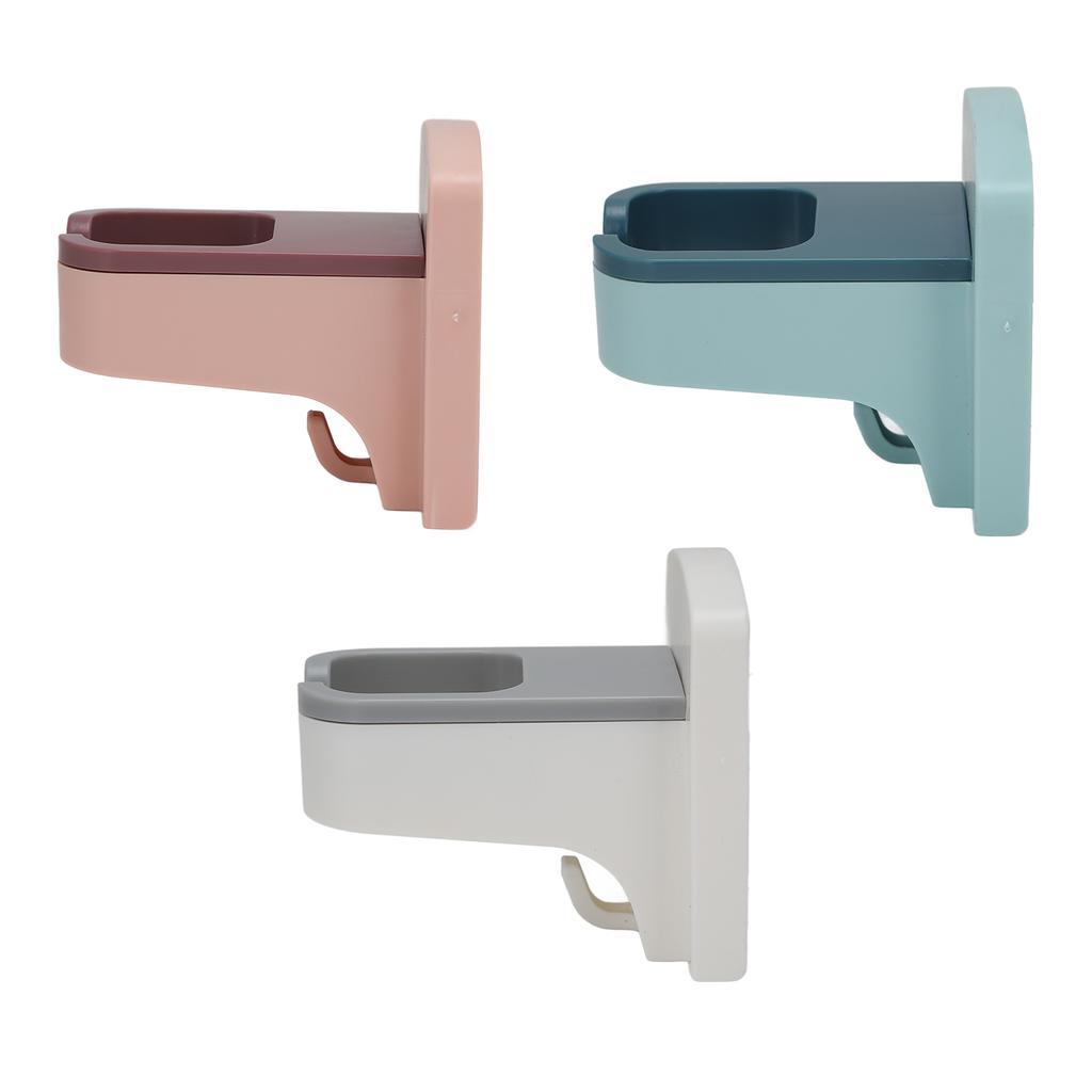 Hair Dryer Holder Rack Wall Mounted Self Adhesive Save Space Hair Dryer Storage Organizer