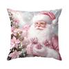 Pink Christmas Theme Pillowcase Bedroom Sofa Cushion Cover 100% Polyester Living Room Cushion Pillowcase Home Decor