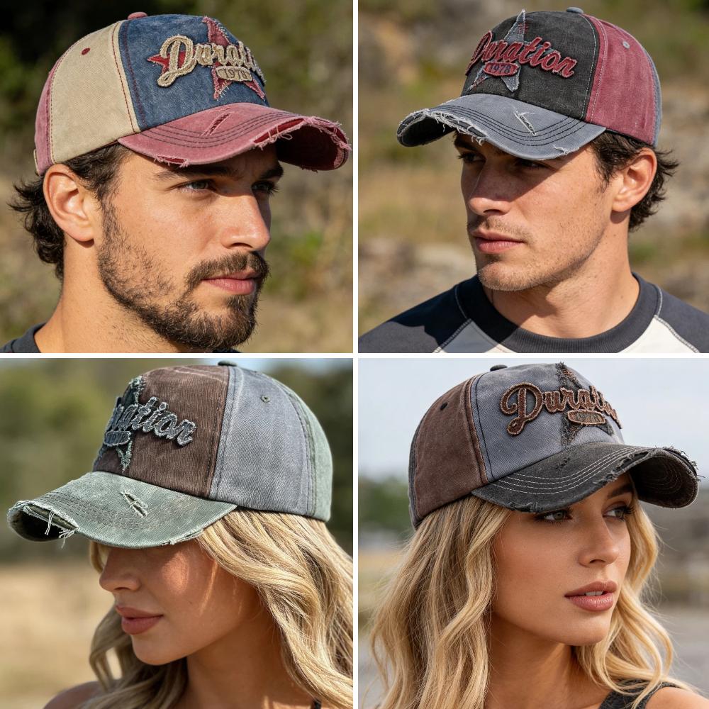 Hot Sale Vintage Cotton Baseball Cap Distressed 1978 Embroidery Dad Hat Color Blocked Cap For Men Woman Streetwear Outdoor Caps