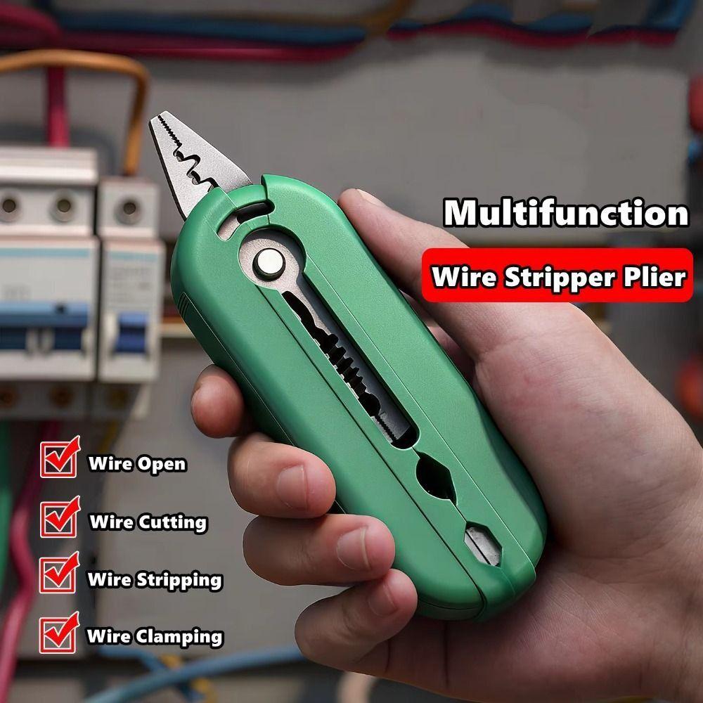 Small Wire Stripper Tool Wire Stripper Crimper Anti-slip Micro Wire Strippers Multifunctional All-in-One Cable Plier