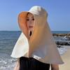 New Shawl Neck Protection Integrated Sun Hat Children Summer Outdoor Riding Face Cover Sun Protection Bucket Hat 8517