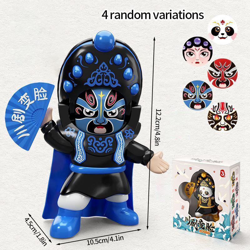 

Творческий Сычуаньский оперный орнамент, меняющий лицо, маска панды, кукла, фигурки, игрушка, китайская опера, культура, модели лиц, поделки, подарки синий