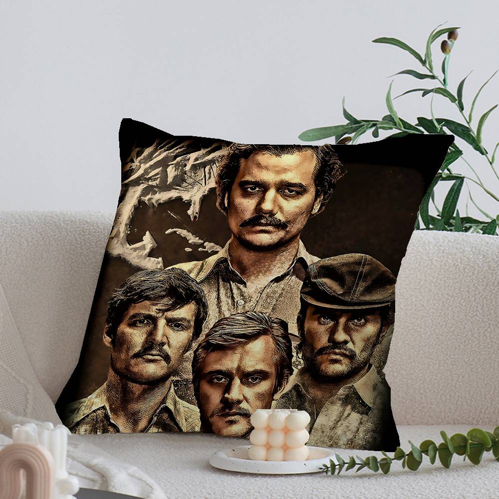 TV Series N-Narcos Cushion Cover Pillowcase Upholstery Sofa Throw Pillow Home Decor Pillowcas