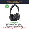 SOULWIT Replacement Ear Pads/Ear Cushions for Bose Noise Cancelling 700 (NC700 / NCH700) Wireless Headphones - Soft Protein Leather Ear Pads, High-Den