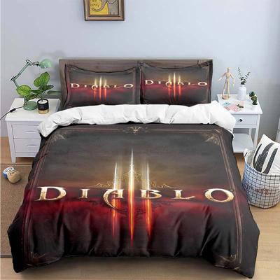 3D Modespiel D-Diablo Druck Bettwäsche Sets Exquisites Bettwaren Set Bettbezug Bettdecke Set Bettwäsche Set Luxuriöses Geschenk