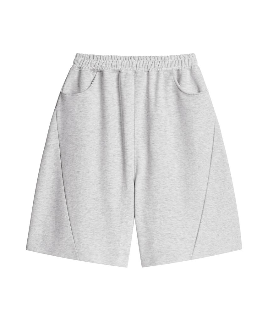 UNIONSTUDIO Odd Curved Sweat Half Pants ( 3 Colors )