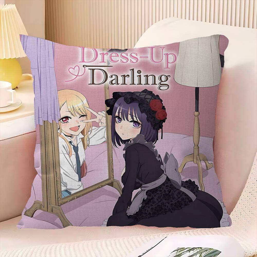 My Dress-Up Darling Anime Pillow Gifts Home Office Furnishings Bedroom Sofa Car Cushion Cover Case 45x45cm