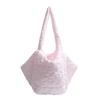 Solid Color Heart Shaped Design Large Capacity Shoulder Bag For Daily Commutes And Casual Outings