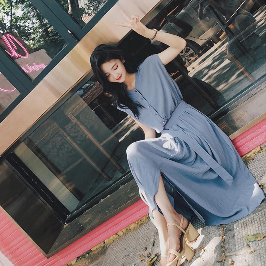 Shirt for Women in their and Elegant Maxi Wedding Slimming Stylish Summer Black [JINJUDUO] Women's Dress, Short-Sleeved Dress, 20s, 30s, 40s, Dress,