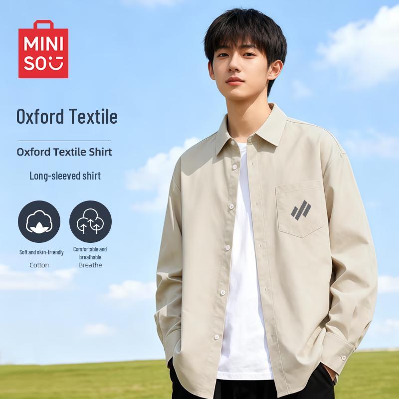 

MINISO Men s Spring 2026 Japanese Style Casual Lapel Shirt