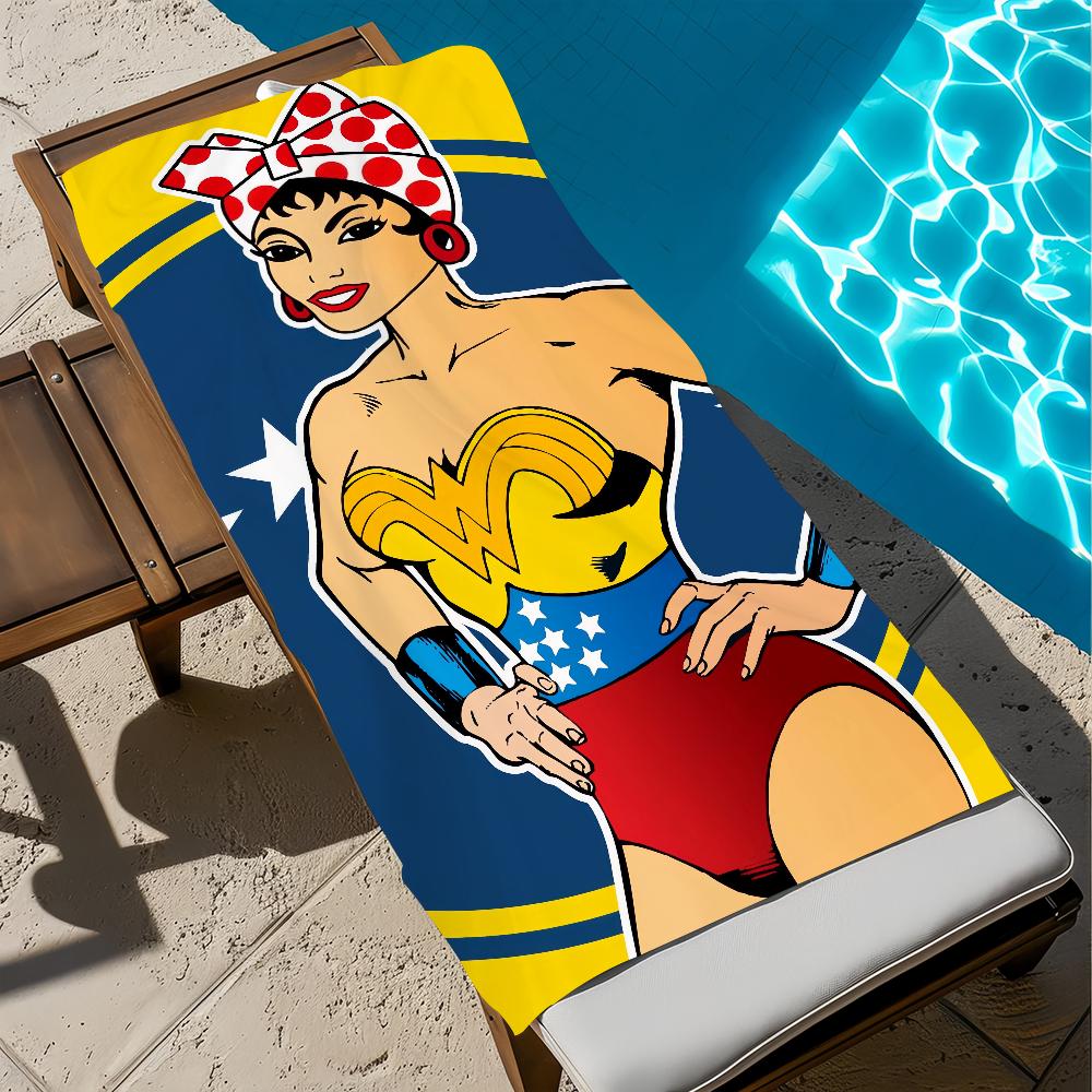 fashion pop art V-venezuela-a Towel Large Quick-Drying Microfiber soft Beach Towel for Travel Fitness Sauna Bathing Camping