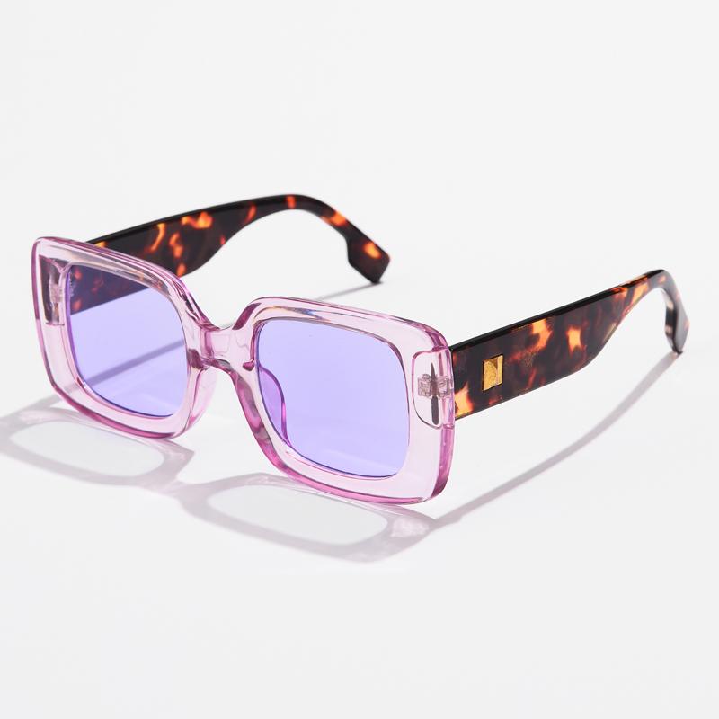 5pcs Vintage Square Sunglasses Women  Anti Ultraviolet  Brand Rectangle Sun Glasses Female Fashion Retro Small Eyeglasses UV400