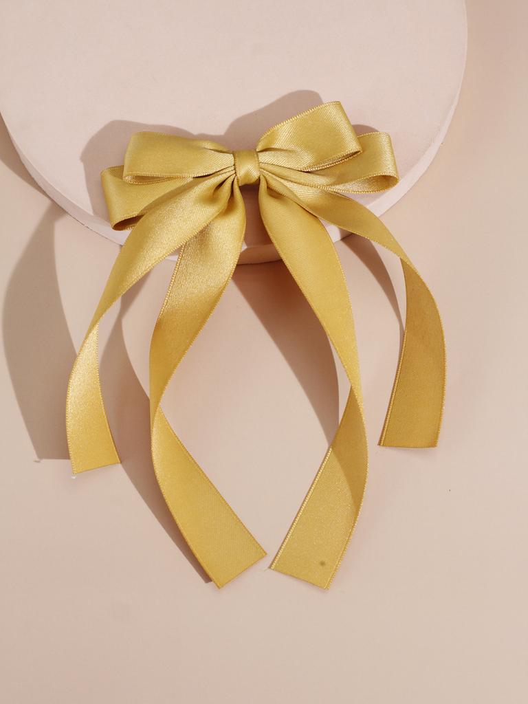 Lystrfac Fashion Fabric Ribbon Hair Bow Hairpin for Women Girls Hair Clips Back Head Top Clip Female Hair Accessories