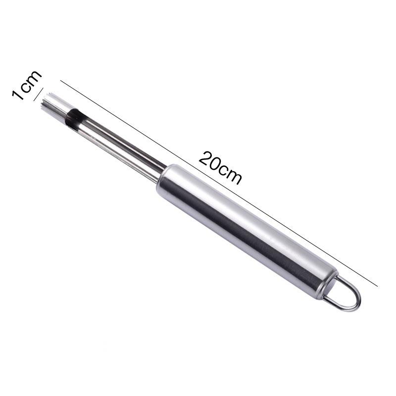 Easy Clean Stainless Steel Fruit Corer Seed Remover Multifunctional Seeder Slicer for Outdoor Camping Use A2