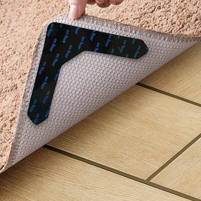 8 adet Kaymaz Halı Çıkartmaları, Halı Hareketini ve Yuvarlanan Kenarları Önlemek İçin Oturma Odası, Yemek Odası ve Banyo Halıları İçin Uygundur